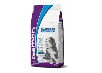 Gemon by Monge Puppy & Junior All Breeds per Cuccioli di Tutte le Taglie con Tonno e Riso Formato da 15 kg